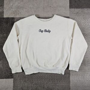 Cry Baby Embroidered Ivory Sweatshirt‎ Womens Size S Pullover Jumper